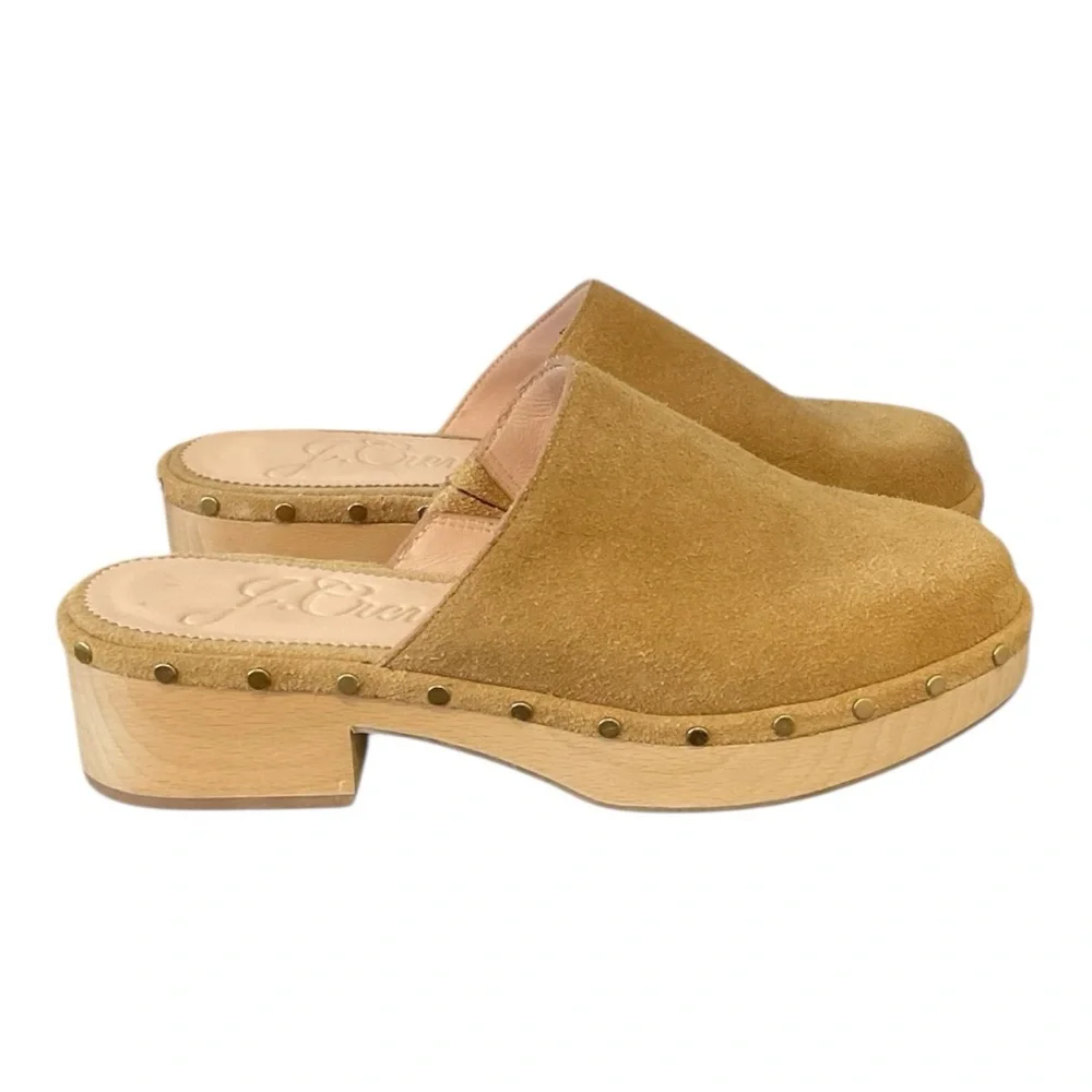 Women’s J.Crew Dakota clogs in suede, size 7.5